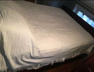 Vintage White Bed Cover Bed Spread