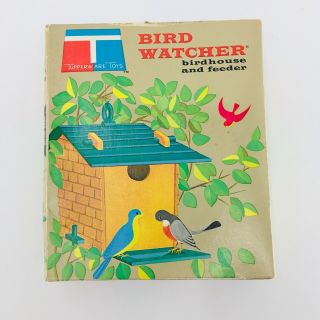 Vintage Tupperware Tupper Toys Chikadee House Bird Feeder Nib 1966 - Made In Usa