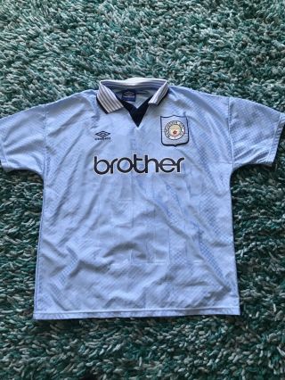 Manchester City Vintage Home Shirt 1996/1997 Xl Size