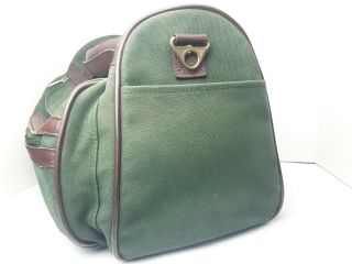 Vtg Orvis Battenkill Carry On bag Green Canvas Brown Leather.  For suitcase 2