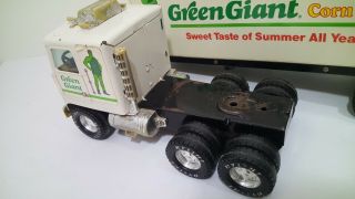 VINTAGE NYLINT GREEN GIANT GMC 18 WHEELER SEMI - TRUCK W/TRAILER 8