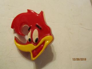 Vintage Red & Yellow Plastic Woody Woodpecker Nite Light Made In Usa It