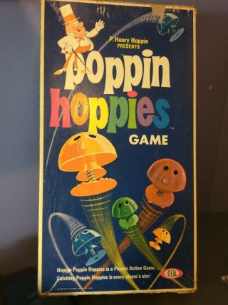 Vintage 1968 Ideal Poppin Hoppies Board Game 2528