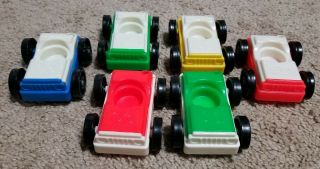 Fisher Price Little People Vintage Vehicles - 6 Cars Different Models