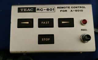 TEAC RC - 601 Vintage Wire Remote Control for Reel to Reel Recorder 2