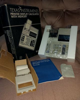 Vintage Printing Calculator Texas Instruments Ti - 5130 Ti5130 Complete