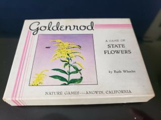Vintage Goldenrod Game Of State Flowers By Ruth Wheeler Nellie Wilkinson (1935)
