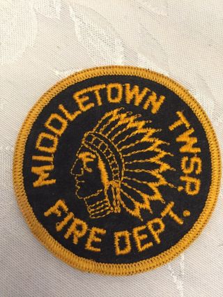 Vtg Middletown Nj Township Fire Department Patch Jersey