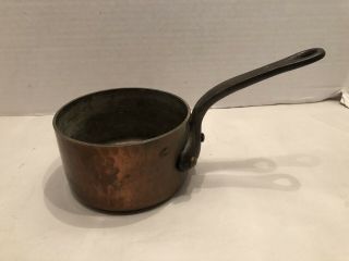 Vintage Dehillerin Solid Copper,  Tin - Lined Sauce Pan