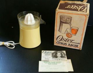 Vintage Oster Automatic Citrus Juicer,  Model 368 Harvest Cold