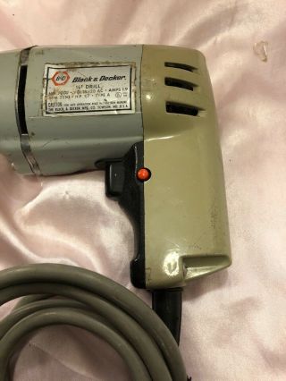 1970s vintage antique black and decker 1/4 inch electric drill 7000 3
