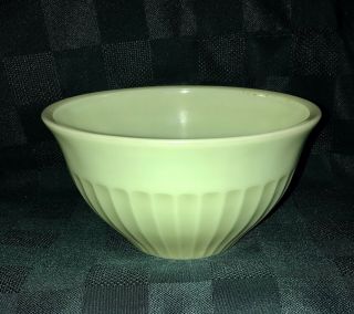 Vintage Jeannette Glass Jade - Ite Jadite 8 " Vertical Panels Mixing Bowl