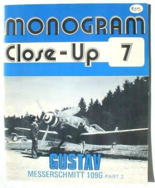 Vintage Monogram Close - Up 7 Gustav Me Bf109g Part 2 Reference Book Booklet