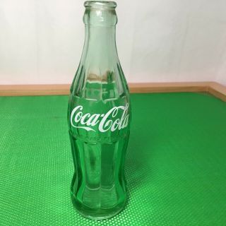 Vintage Coca Cola Green Glass Bottle Trade Mark Registered
