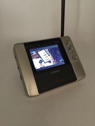 TV Portable by Casio TFT EV - 600 battery Powered Vtg Tele 2