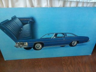Vintage 1970s Chevrolet Impala Dealer Showroom Poster Sign 32x18,  Cardboard