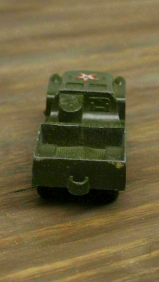 Vintage Tootsietoy US Army Jeep 1950s Diecast Metal Military Green Car 4 