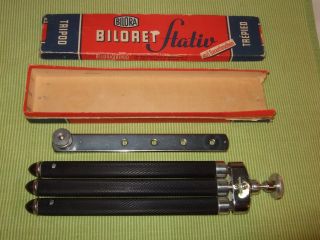 Vintage Bilora Telescoping Metal Tripod • Made In Germany Box Camera Telescoping