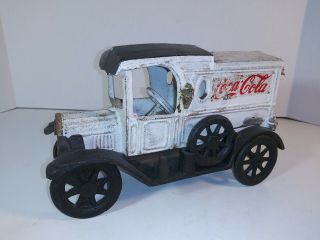 Old Coca - Cola Cast Iron Delivery Truck Vintage Collectible Heavy 5,  Lbs