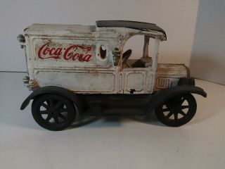 OLD Coca - Cola CAST IRON Delivery Truck VINTAGE Collectible HEAVY 5,  LBs 4