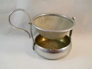 Vintage Metal Swivel Wire Mesh Tea Strainer - Germany