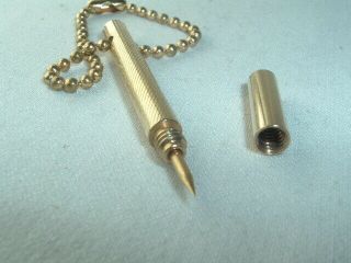 Vintage Miniature Center Punch Scribe Key Chain