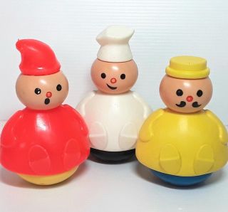 Weebles Figure Baby Toy Doll Little Wobble People Fisher Price Vintage 1970s