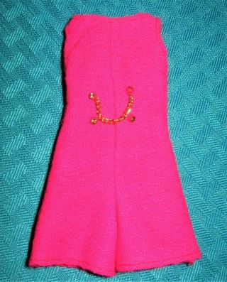 Vintage Barbie 4 Francie Pink Lightning Clothes 1231 Fashion Romper Playsuit