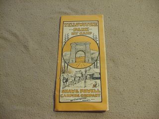 Vintage Yellowstone Park - By Camp,  Shaw & Powell Brochure,