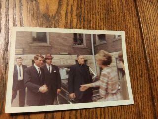 Robert F Kennedy Photo Snapshot Vtg 1964 Marquette University Picture