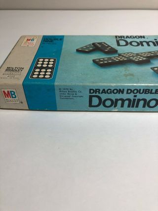 Vintage 1970 Dominoes DRAGON Double Nine Complete Set MB Made USA 2