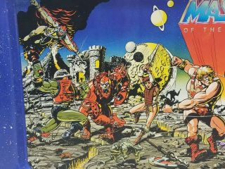MASTERS OF THE UNIVERSE Vintage 1982 TV TRAY Mattel He - Man MOTU Skeletor Metal 5