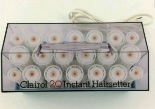 Vintage Clairol 20 Instant Hairsetter Model C20S Pageant Prom No Clips 3