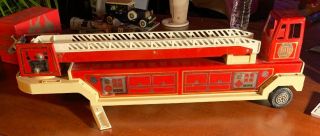 Vintage 1980 Tonka “ 1 Red Fire Engine “hook And Ladder” Trailer Only
