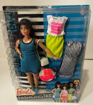 Barbie Fashionistas Doll & Fashions So Sporty,  Curvy Dark - Haired - Never Opened