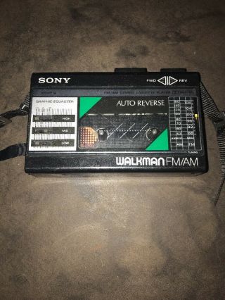 Vintage Sony Walkman Am/fm Radio Cassette Player Model: Wm - F18/f28