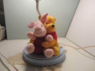 Vintage Winnie The Pooh And Piglet Lamp By Dolly Co.
