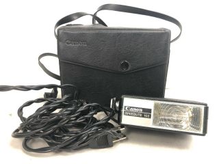 Vintage Canon Speedlite 102 Flash Unit Kit For Canon Nikon Or Pentax Camera