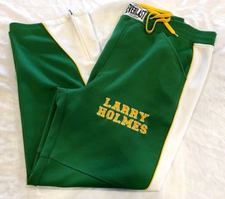 Vintage Everlast Heritage Boxing Equipment Pants Zippered Ankles Larry Holmes L