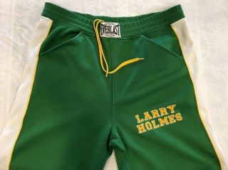 Vintage Everlast Heritage Boxing Equipment Pants Zippered Ankles Larry Holmes L 2