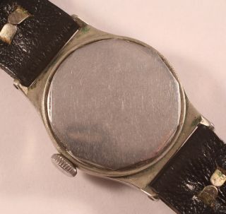 Vintage RONE ' WATERPROOF ' Taubert Borgel Cased 15 Jewel Watch - Bullseye Dial 2