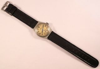 Vintage RONE ' WATERPROOF ' Taubert Borgel Cased 15 Jewel Watch - Bullseye Dial 3