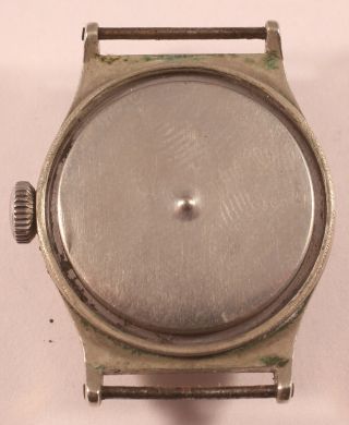 Vintage RONE ' WATERPROOF ' Taubert Borgel Cased 15 Jewel Watch - Bullseye Dial 8