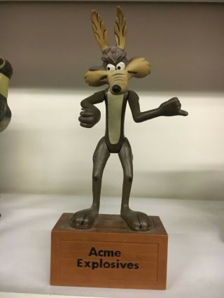 Vintage 1971 Wile E Coyote Looney Tunes Coin Bank Warner Brothers Figurine Rare
