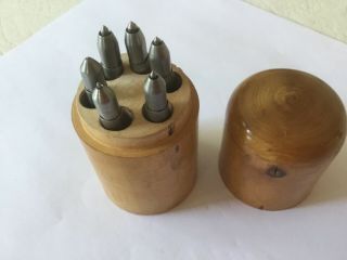 Vintage Watchmakers Punch Set With Spring Loaded Dampers