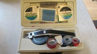 Vintage Dymo 1570 Label Maker With & Case
