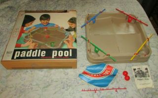 Paddle Pool 1970 Milton Bradley Game Vintage 100 Complete Eoc