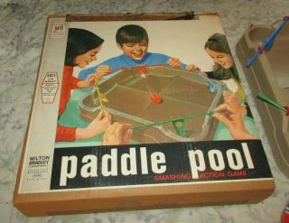 Paddle Pool 1970 Milton Bradley Game Vintage 100 Complete EOC 5
