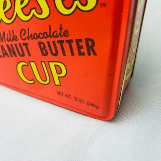 Vintage 1994 Reese ' s Peanut Butter Cup Metal Tin Container Can Reeses Hershey 2