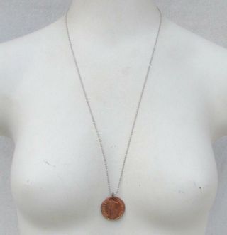 1 Men ' s vtg Coin Necklace Risque Flip Coin Jewelry nude Pin Up Girl 1970s retro 4